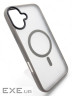 Чeхол-накладка BeCover Metal Buttons Case MagSafe для Apple iPhone 16 Gray (712092)
