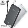 зовн. акум. ANKER - 10000 mAh 22.5W Built-In USB-C Cable (Білий) (A110DH21)