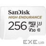 Карта пам'яті SanDisk 256 GB microSDXC High Endurance UHS-I U3 V30 + SD adapter (SDSQQNR-256G-GN6IA)