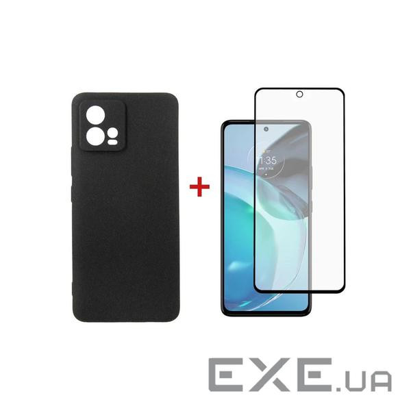 Чохол для мобільного телефону Dengos Kit for Motorola G72 case + glass (Black) (DG-KM-51)