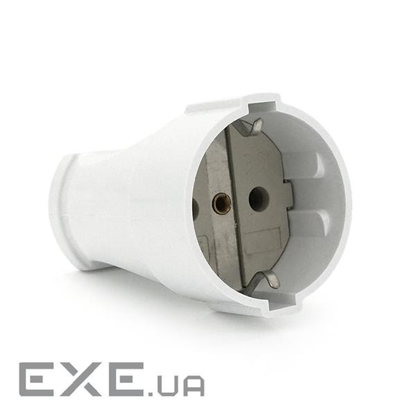 Штепсельний роз&apos,єм з заземленням 16A 250V A102, White, Q15 16A 250V A102, White, Q15
