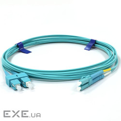 Патчкорд SC/UPC-LC/UPC MM (OM3) 15м Duplex Slim (UPC-15SCLC(MM)D(ON)S)