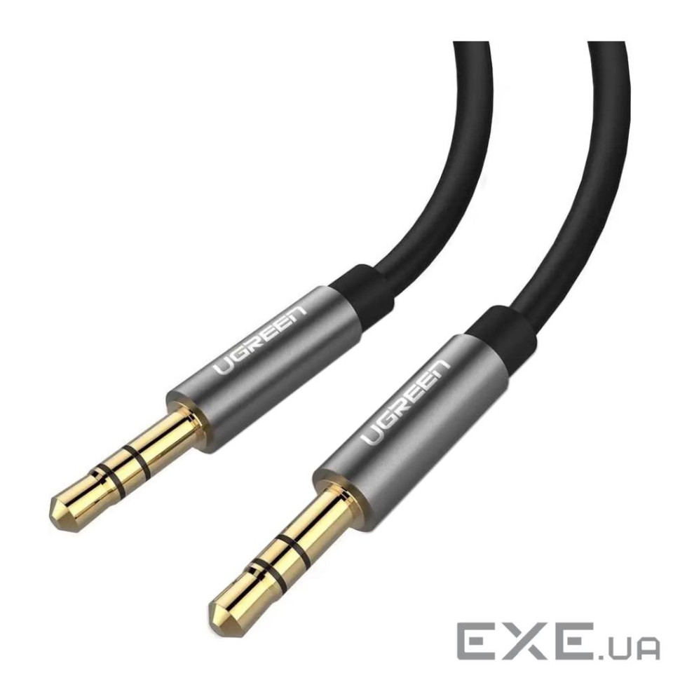 Кабель мультимедійний 3.5mm M to 3.5mm M 1.0m AV119 black Ugreen (10733) (90401961)