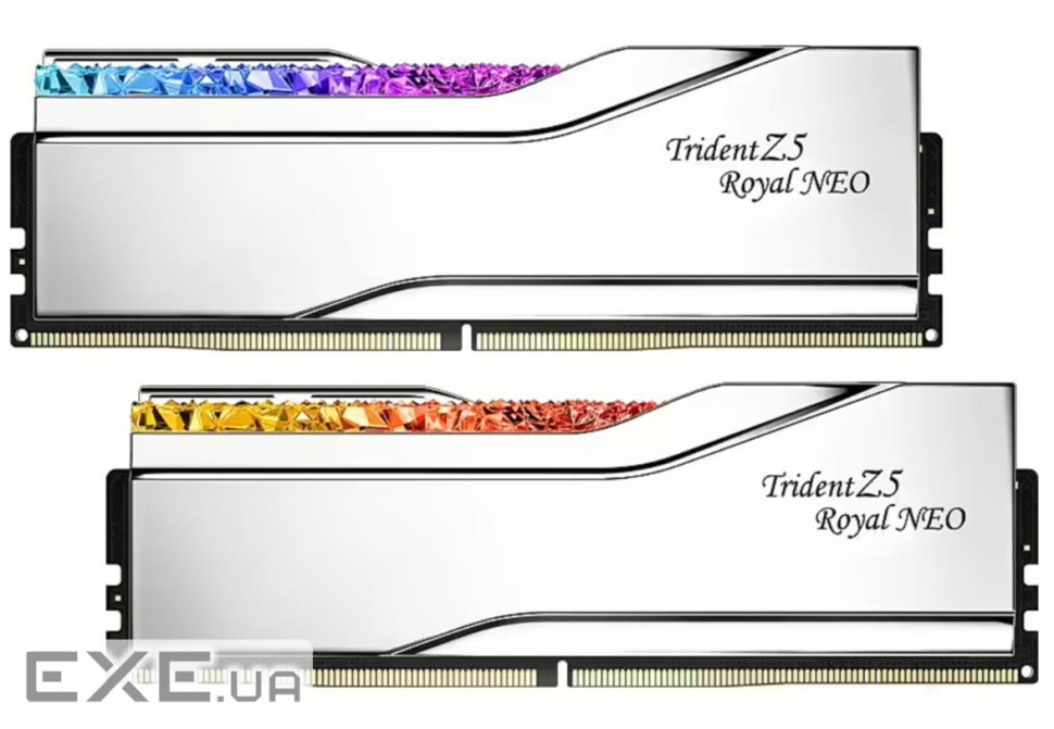 Модуль пам'яті G.SKILL Trident Z5 Royal Neo DDR5 6000MHz 64GB Kit 2x32GB (F5-6000J2636H32GX2-TR5NS)