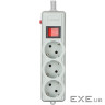 Фільтр мережі GEMBIRD SPG3-G-10G-PRO Gray, 3 розетки, 3м