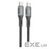Дата кабель USB-C to USB-C 2.0m CBGPD60WTT2 60W grey Intaleo (1283126518102)