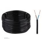 Кабель питания 2 жилы 2х0,5мм2, CU, черный, 100м - 1 бухт (48809 100м)