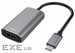 Адаптер 2E USB-C - HDMI Gray (2E-W1409)