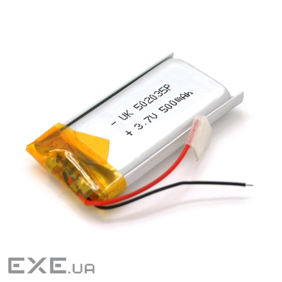 Літій-полімерний акумулятор 5*20*35mm (Li-ion 3.7В 500мА&middot,год) (502035)