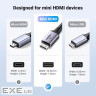 Кабель мультимедійний HDMI M to HDMI mini M 1.0m 8K HD163 black Ugreen (15514)