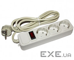 Мережевий фільтр-подовжувач LOGAN SFG3-1.8 Gray 1.8м