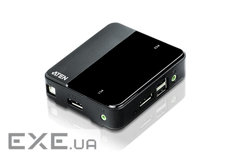2-портовий KVM-комутатор з підтримкою USB, DisplayPort і відеовиводу 4K UHD (CS782DP-AT)