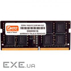 Модуль пам'яті SO-DIMM 16GB/3200 DDR4 Dato (DT16G4DSDND32)