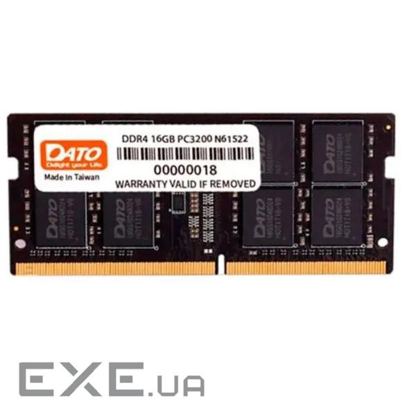 Модуль пам'яті SO-DIMM 16GB/3200 DDR4 Dato (DT16G4DSDND32)