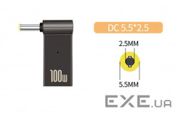 Адаптер PD 100W USB Type-C Female to DC Male Jack 5.5x2.5 mm –для зарядж. ноутів (PD100W-5.5x2.5mm) (PD100W-5.5x2.5mm)
