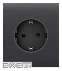 Центральна панель для вбудованої розетки Ajax CenterCover for Outlet Basic, graphite (000046696) Ajax CenterCover for Ou