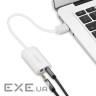 Зовнішня звукова карта UGREEN US205 USB 2.0 External Sound Adapter White (30143)