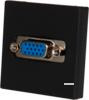 Модуль 45х45мм VGA 15pin винтовой зажим, черный (K100B/14)