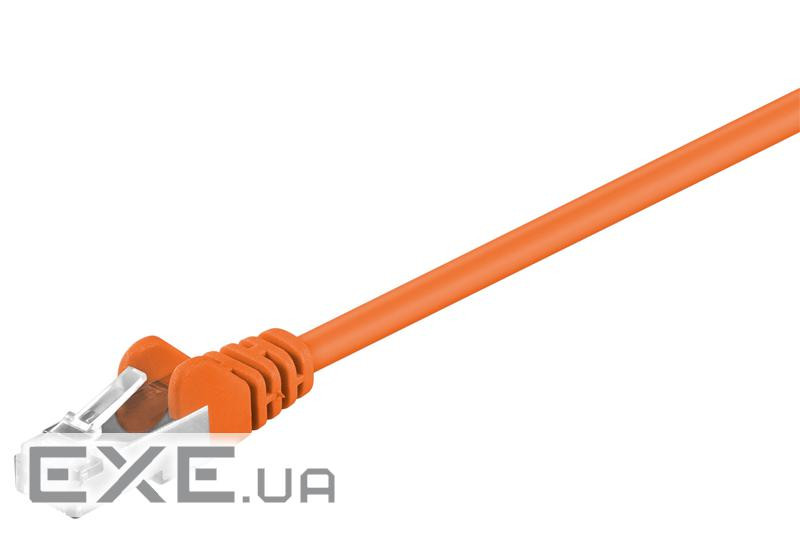 Патч-корд фольгований RJ45 FTP5e 0.25m, patch AWG26 D=5.5mm Gold Protect, оранжевий (75.09.3455-10)