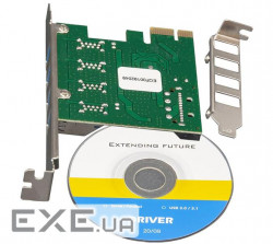 Контролер Frime VIA VL805 (ECF-PCIEtoUSB008.LP) PCI-E-4xUSB3.0