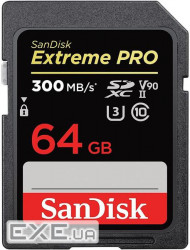Карта пам'яті SanDisk 64GB SDXC Extreme Pro UHS-II (SDSDXDK-064G-GN4IN)