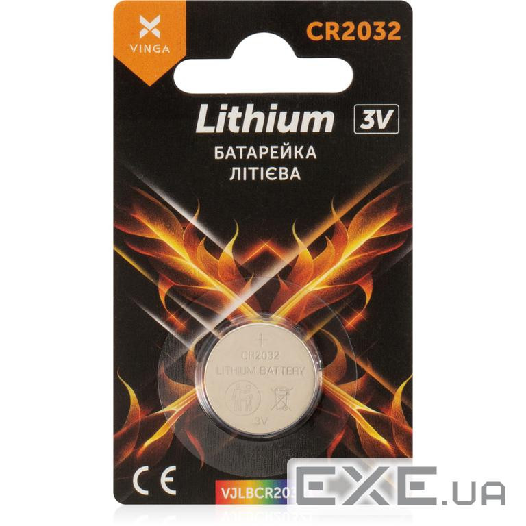 Батарейка CR2032 Lithium Vinga (VJLBCR20321)
