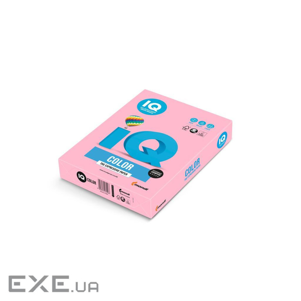 Папір Mondi IQ color А4 pastel, 160g 250sh Pink flamingo (OPI74/A4/160/IQ)