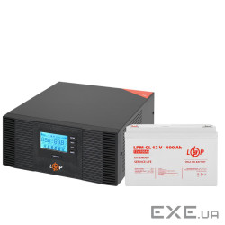 Комплект резервного живлення LogicPower B1500 + гелева батарея 1200 Ватт (19995)
