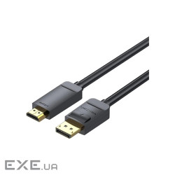 Кабель Vention DisplayPort - HDMI (M/M), 2 м , Black (HAGBH)
