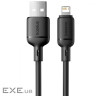 Кабель Baseus Silky Series Fast Charging Lightning 2.4A (1m) black (P10377702113-00)
