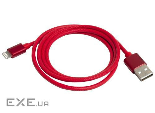 Кабель USB - Lightning 1 м Patron, Red, 2.4A (PN-LIGHT-1M-R) (CAB-PN-LIGHT-1M-R)