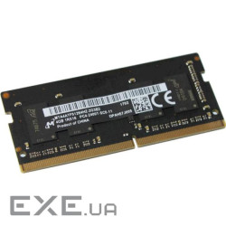 Пам'ять SO-DIMM, DDR4, 4Gb, 2400 MHz, Micron, 1.2V, CL17 (MTA4ATF51264HZ-2G3B2)