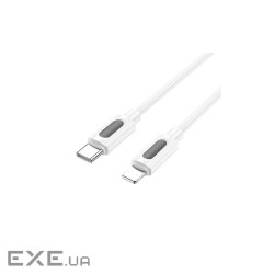 Дата кабель USB-C to Lightning 1.0m PD silicone BX114 Structure white BOROFONE (6941991116834)