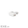 Мережевий фільтр LDNIO SС1418, 1 Розетка + 2 USB +2 Type-C, 2 м, перетин 3х0, 75мм, White, Box , White, Box