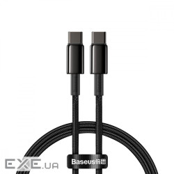 Кабель Baseus Tungsten Gold Fast Charging Type-C to Type-C 100W (1m) gold (P10319800G21-00)
