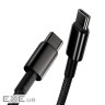 Кабель Baseus Tungsten Gold Fast Charging Type-C to Type-C 100W (1m) gold (P10319800G21-00)