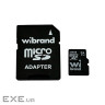 Карта пам"яті microSDXC, 256Gb, Wibrand, Class10 UHS-I U3, SD адаптер (WICDHU3/256GB-A)