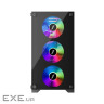 Корпус 1stPlayer X2-M-BK-4F1-PS-600FK-EU Black 600W