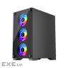 Корпус 1stPlayer X2-M-BK-4F1-PS-600FK-EU Black 600W