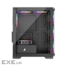 Корпус 1stPlayer X2-M-BK-4F1-PS-600FK-EU Black 600W