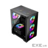 Корпус 1stPlayer X2-M-BK-4F1-PS-600FK-EU Black 600W