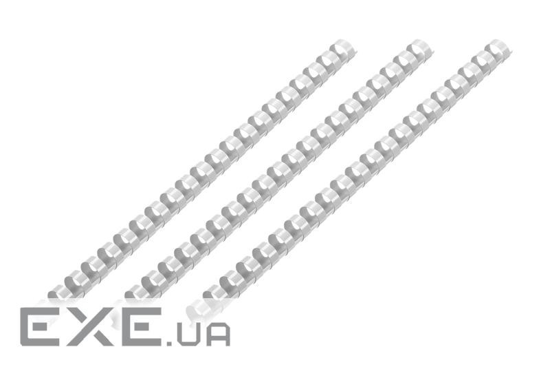 Пластикові пружини для біндера 2E, 22мм, світло-сірі, 50шт (2E-PL22-50LG) (2E-PL22-50LG)