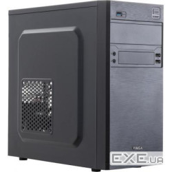 Корпус Vinga CS301B Minitower, Mini - ATX, Micro - ATX, з блоком живлення, 400 Вт, 2xUSB 2.