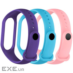 Ремінець до фітнес браслета Armorstandart комплект 3шт Xiaomi Mi Band 4/3 Crush (ARM87028)