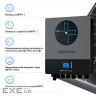 Автономний інвертор Solarverse Ampere Double 8kW 48V 1 MPPT Wi-Fi 220V Однофазний (SV8048AD)