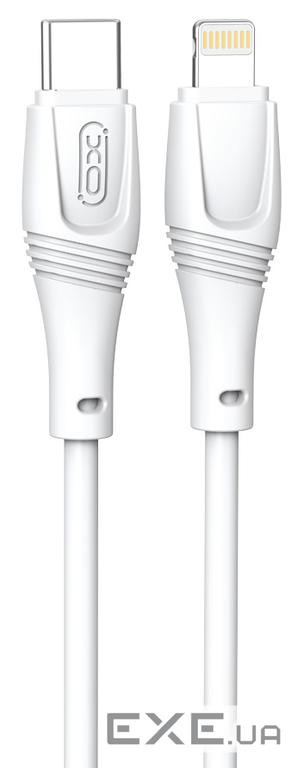 Дата кабель USB-C to Lightning 1.0m 27W High Elastic Zeus XO (NBQ239A_White)