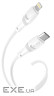 Дата кабель USB-C to Lightning 1.0m 27W High Elastic Zeus XO (NBQ239A_White)