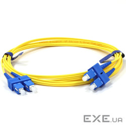 Патчкорд SC/UPC-SC/UPC SM 25м Duplex Slim (UPC-25SCSC(SM)D(ON)S)