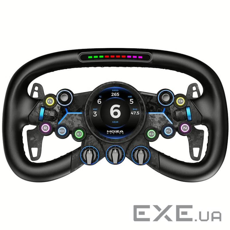 Кермо MOZA Racing Vision GS Steering, 31cм., екран 2.8", 8 кн., RGB (RS064)