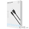 Кабель Proove Simple Silicone USB to Type-C 3A (2m) black (CCSS15001221)